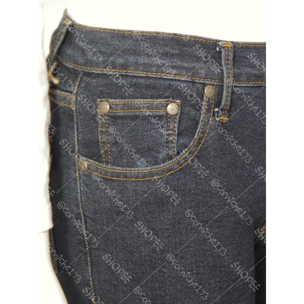 Corniche Denim 7/8 Pants Blue - JA90051