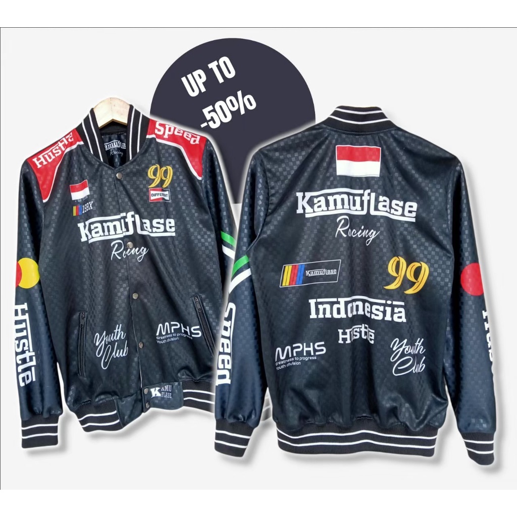 Jaket Varsity Jacket Baseball Original Distro Pria Wanita Size M L XL- Jaket Varsity Vintage Pria / Jaket Baseball Varsity Vintage Pria Wanita Fullprint