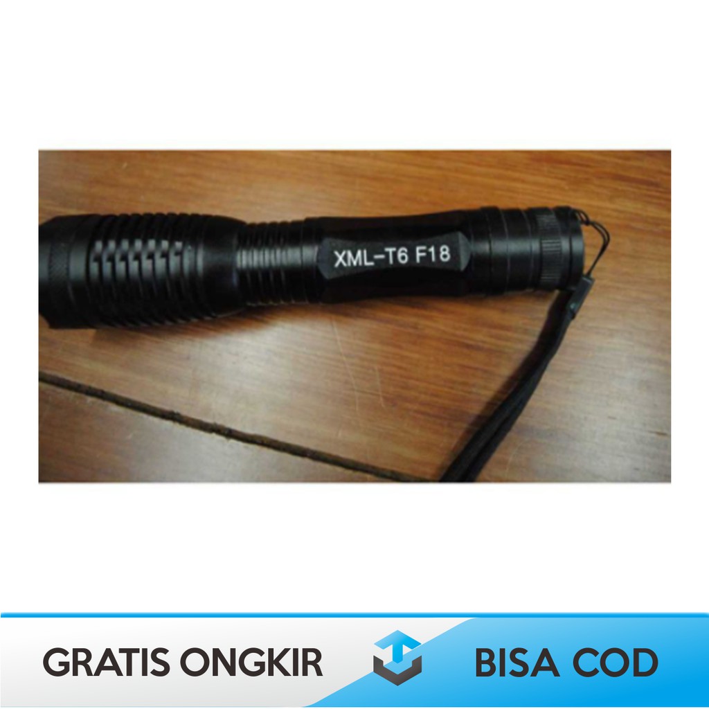 PAKET SENTER SWAT POLICE ORIGINAL TAFFLED XML- T6 LENGKAP LED SUPER TERANG 8000 LUMENS TACTICAL CREE