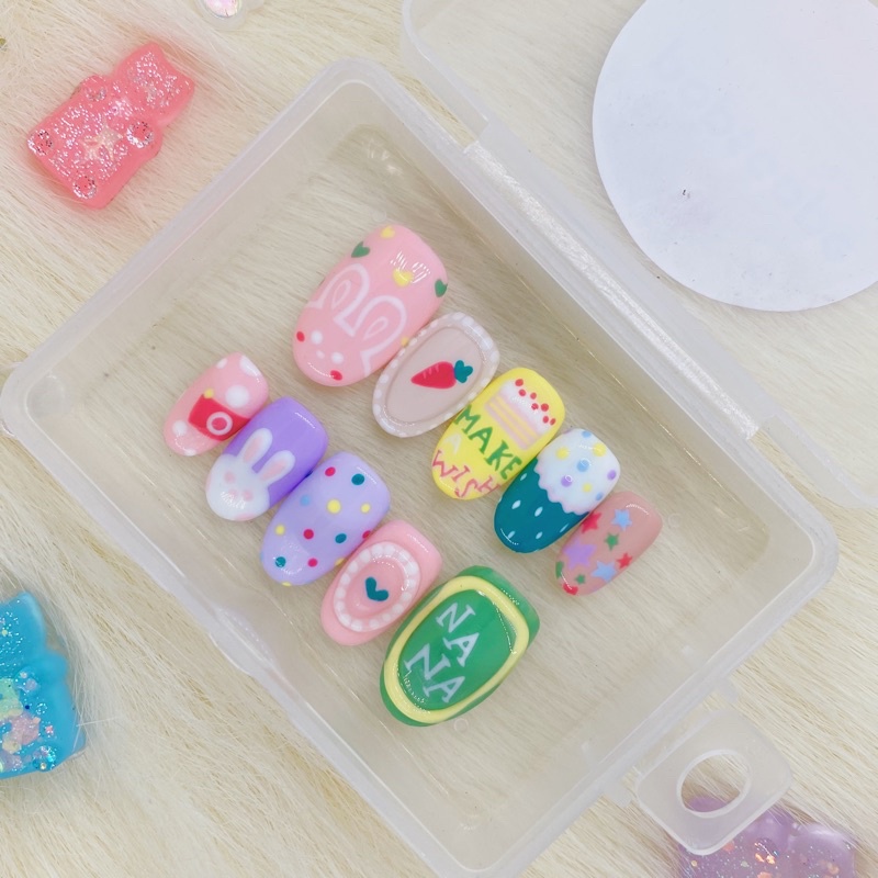 Na Jaemin NCT Dream custom press on fake nails kuku palsu gel