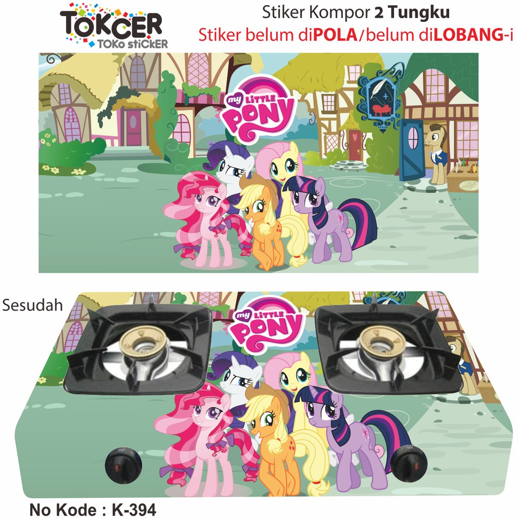 Stiker Kulkas 1 Pintu dan 2 Pintu MY LITTLE PONY