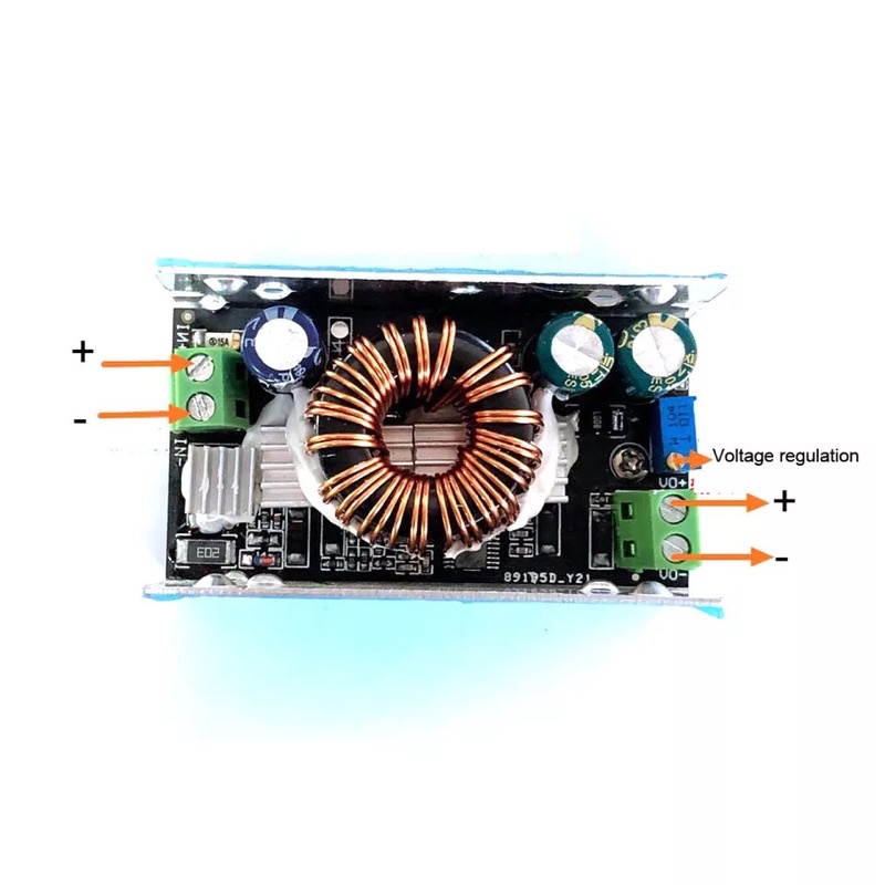 Step Down 100W 6A 10-90V untuk 1.5V-60V Buck Converter regulator Modul