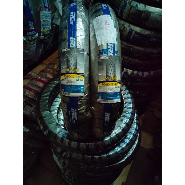 Ban Luar Tubless IRC uk 90/80-17 untuk motor belakang supra x , Jupiter z , revo , Blade