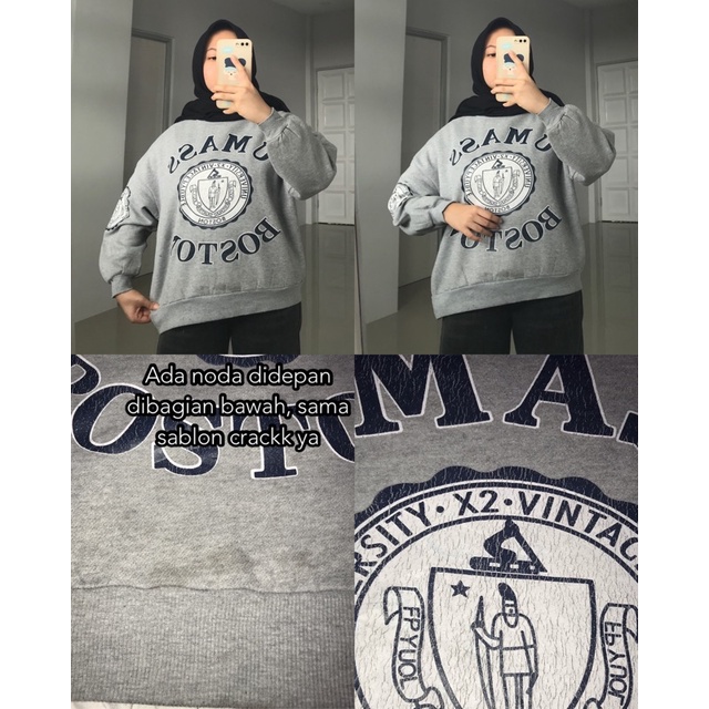 PART I SWEATER OVERSIZE/ CREWNECK THRIFT / PART 2 / SWEATER THRIFT / SWEATER OVERSIZE LENGAN BALON-Ld114 P58 crack,noda