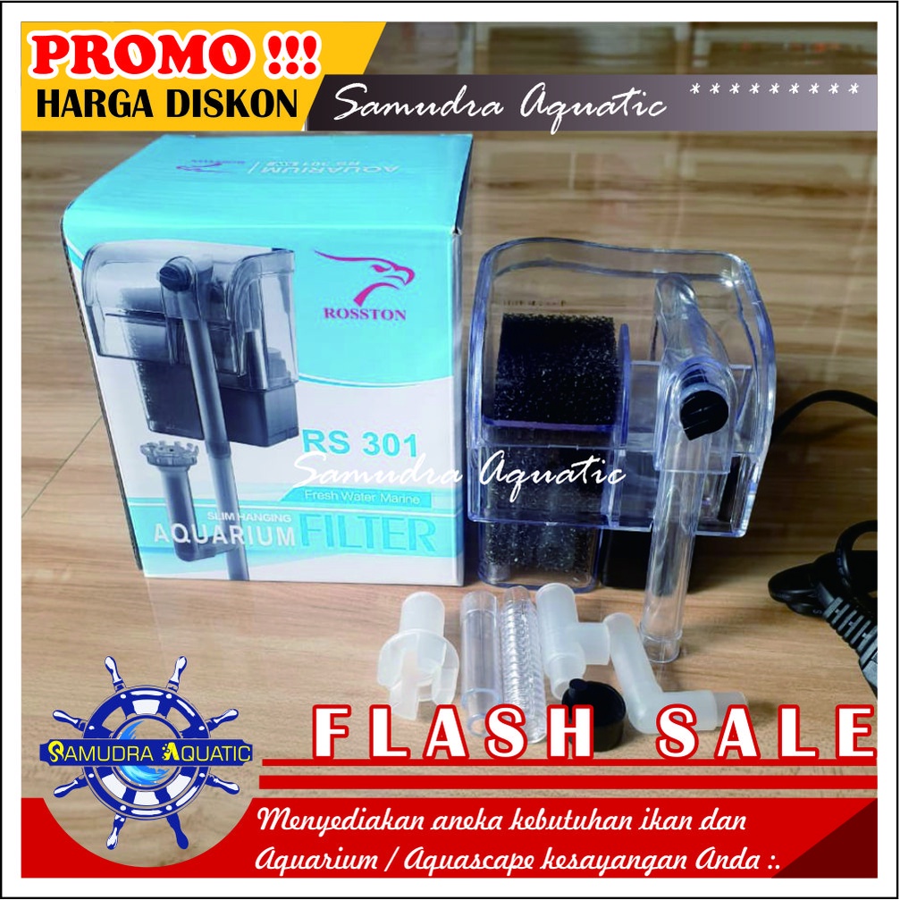 Pompa Filter GANTUNG Aquarium Aquascape, Hanging Filter Aquarium Aquascape HEMAT ENERGY (FREE Bublewrap)