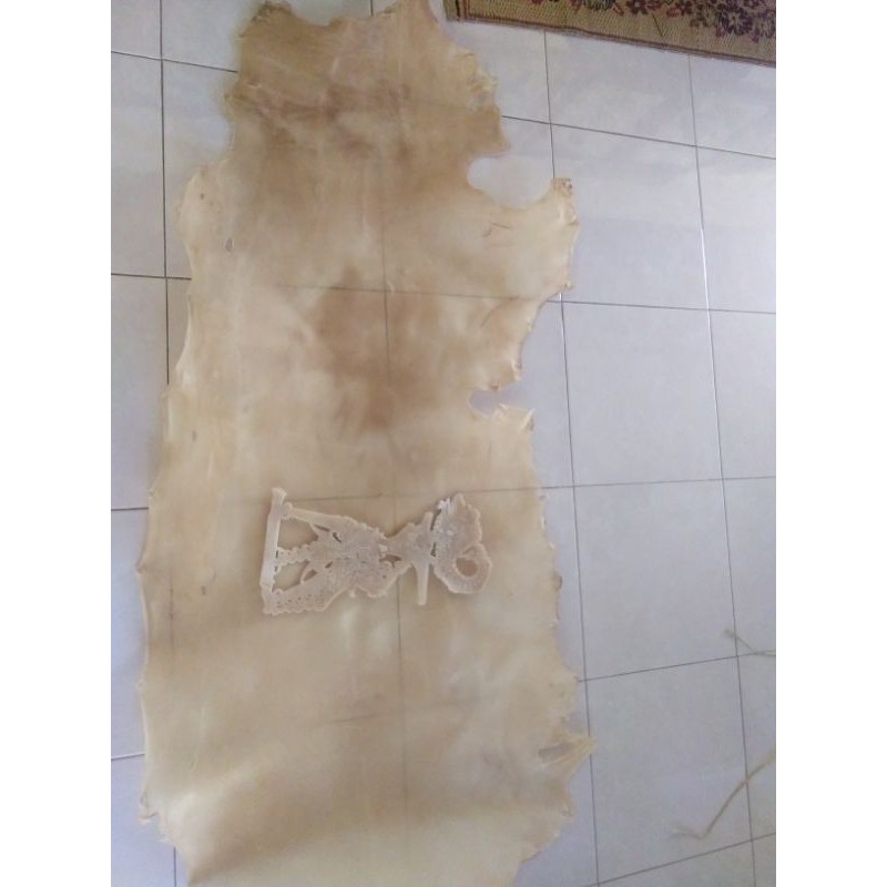 lembaran kulit sapi split bahan wayang