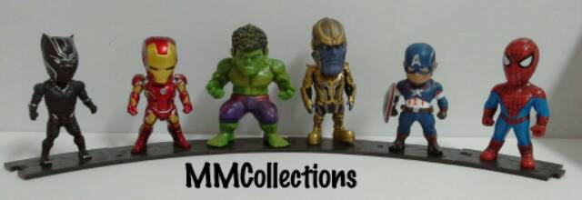 Figure Superhero Avengers Thanos Chibi Ori (6pcs)