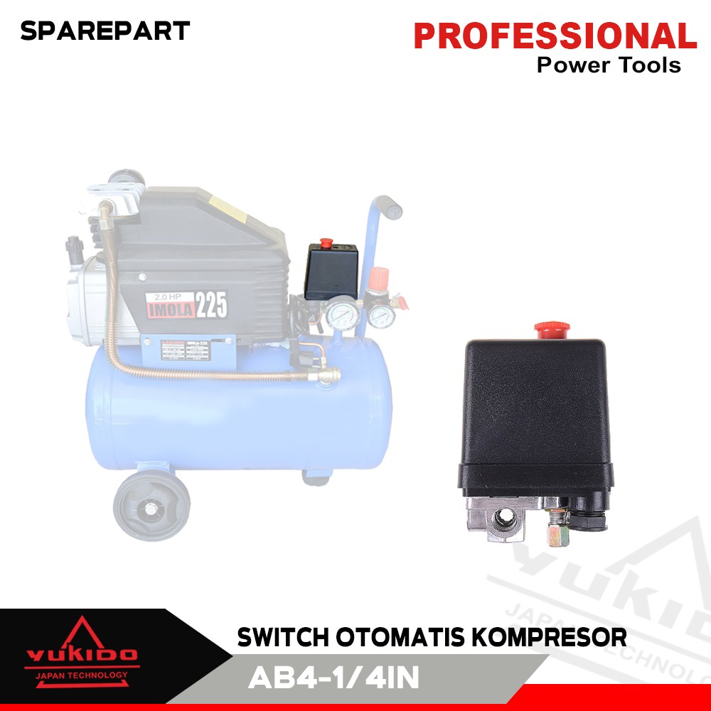 HARGA PROMO//YUKIDO OTOMATIS KOMPRESOR AUTOMATIC PRESSURE SWITCH COMPRESSOR 1 DAN 4 HOLE