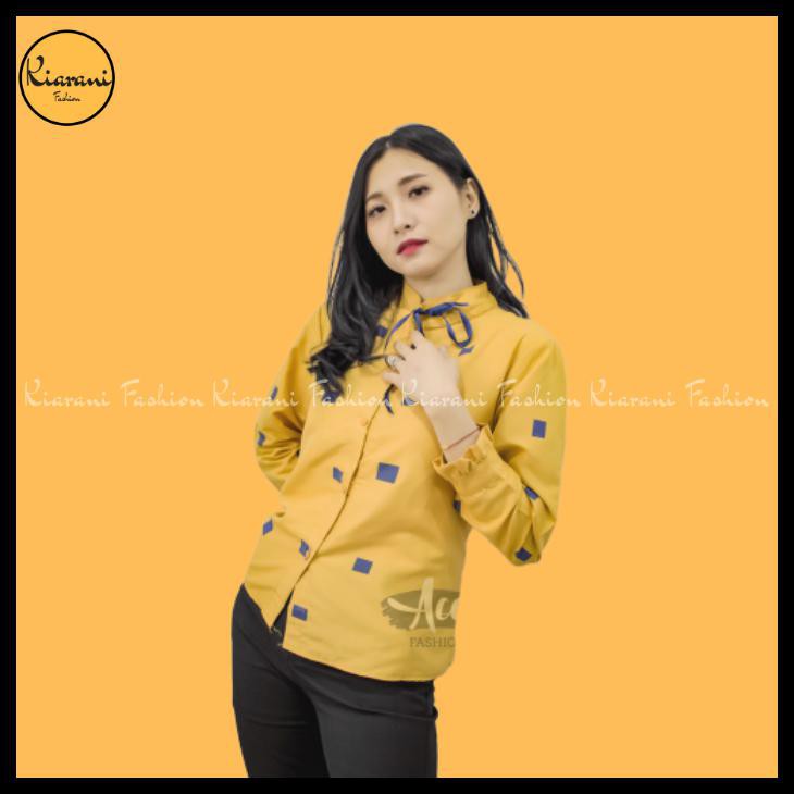 BAJU BLOUSE POLKADOT 938 / ATASAN WANITA POLKADOT 938 - PUTIH