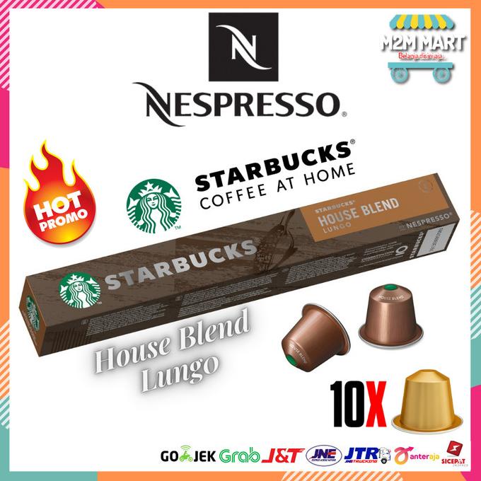 

Kopi Nespresso Kapsul Starbucks House Blend Lungo Capsules