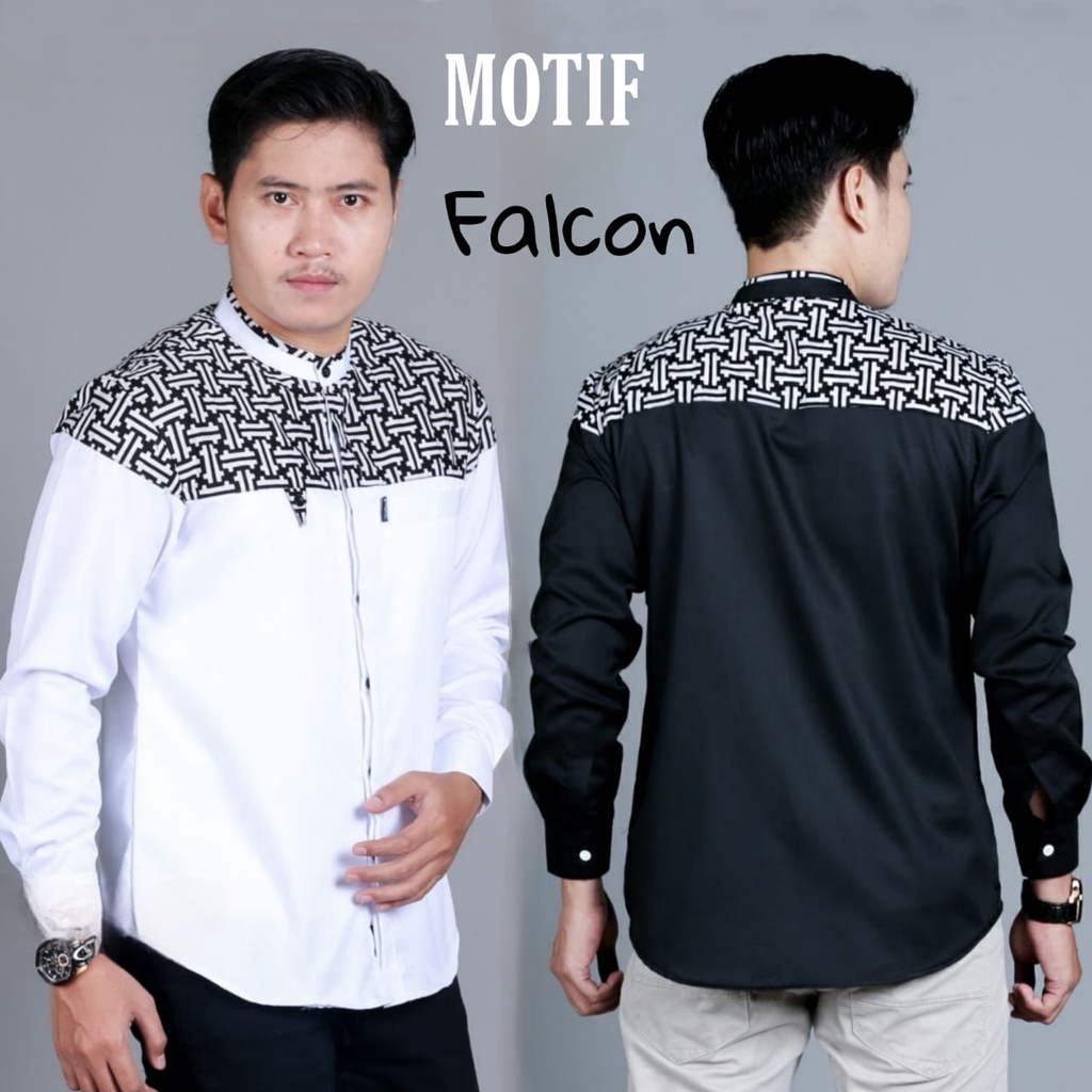 Jual Baju Koko Hilwa Original Terbaru Motif Falcon Seragam Hadroh Baju