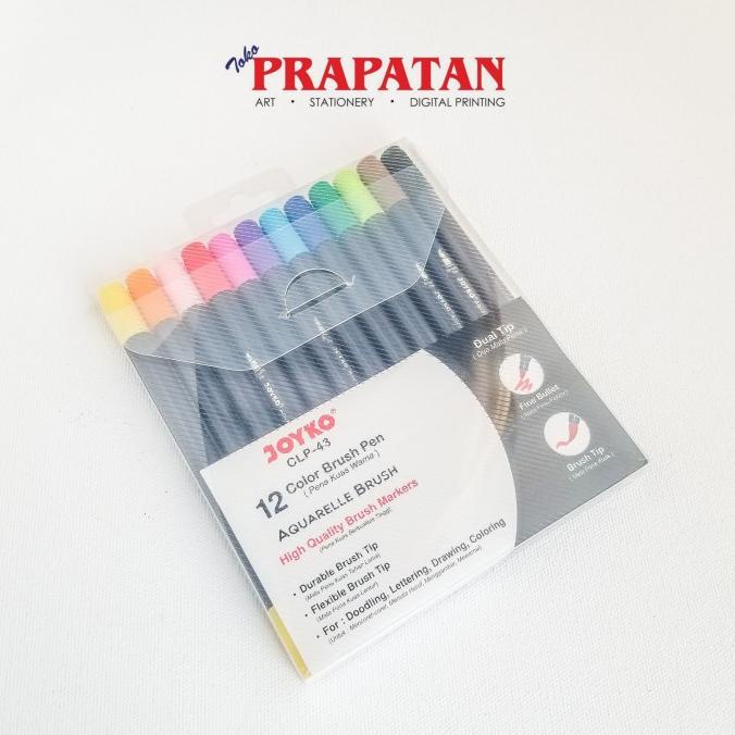 

PROMO Joyko Color Brush Pen 12 Warna Aquarelle Brush CLP-43