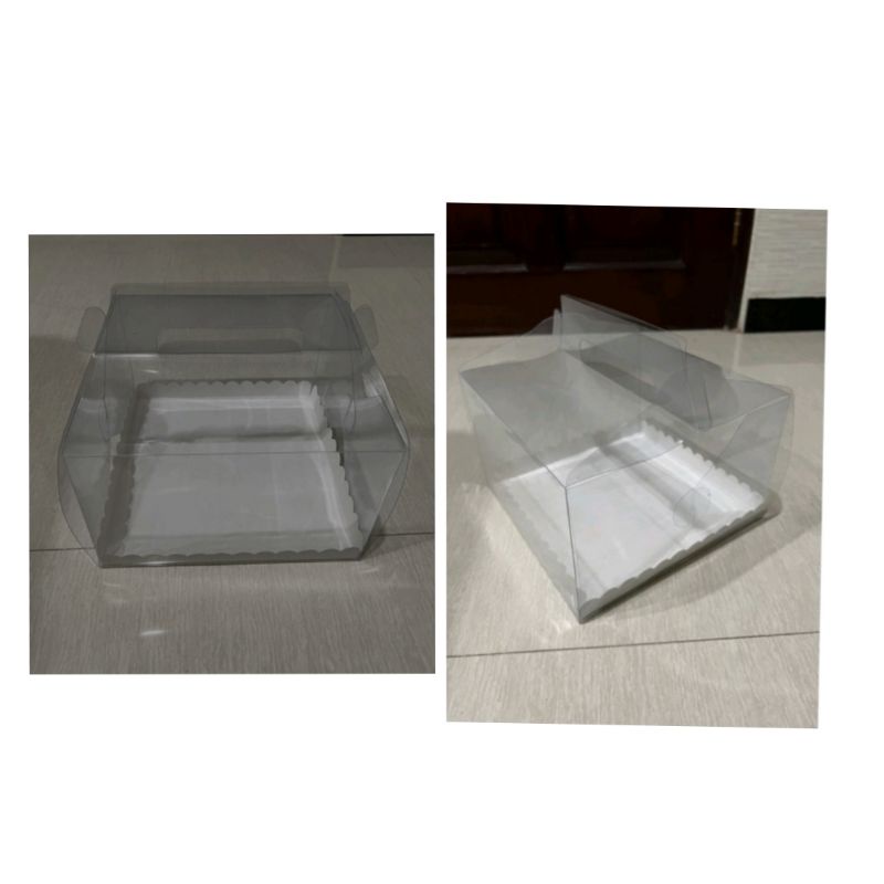 Gable Box 22 x 22 x 14 cm Tatakan Putih Polos