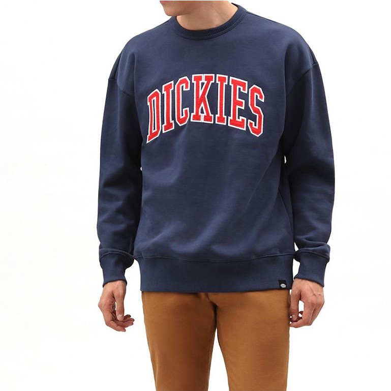 Sweater Pria/Sweatshirt Dickies Crewneck Hitam Full/Sweater Pria Wanita Terbaru/Sweater Diskies/Cod