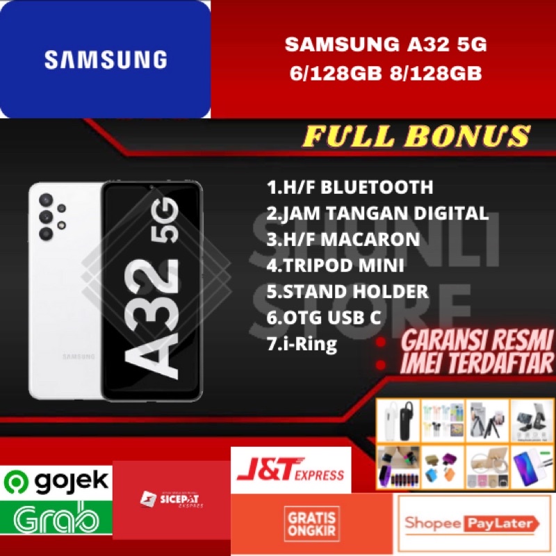SAMSUNG A32 5G RAM 6/128GB 8/128GB NEW 100% ORIGINAL GARANSI RESMI SEIN