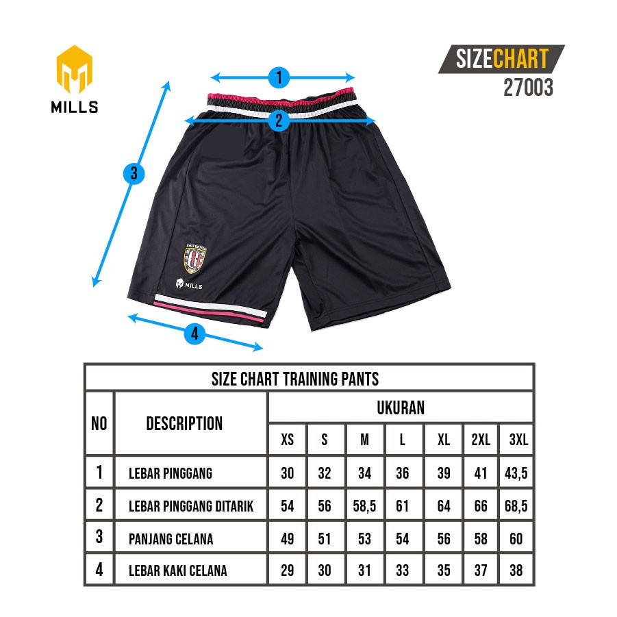 MILLS Bali United Basketball Third Short 27003BU Black Original