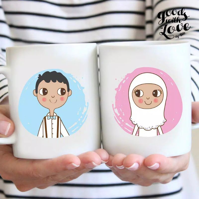 ASTONE Souvenir Kado Hadiah Ulang Tahun Aniversary pernikahan Ultah Bayi Gelas Mug Keramik Wedding