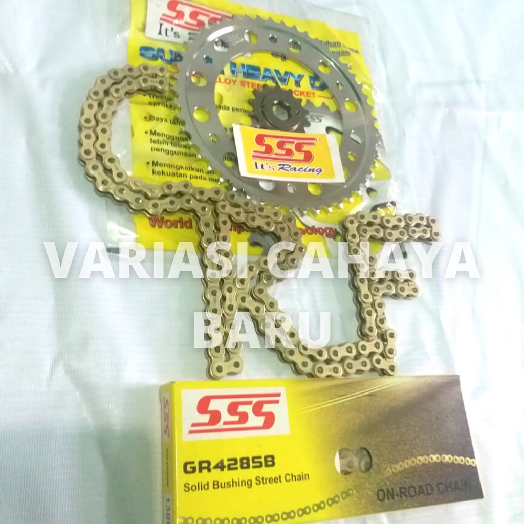 Gir Set SSS/Gear Set SSS 428 Rantai SSS Honda CRF 150