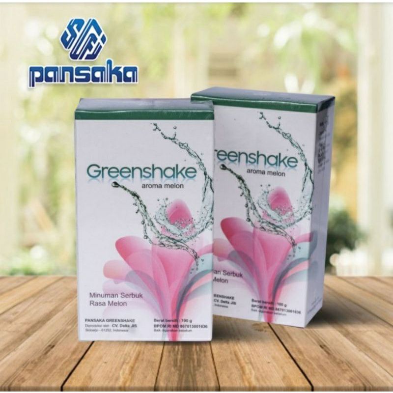Minuman Serbuk Aroma Melon Greenshake Pansaka 100 gram