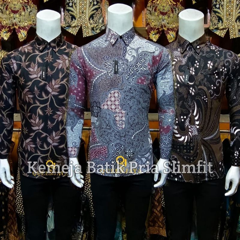 BATIK PRIA SLIMFIT MODERN LENGAN PANJANG OB 514