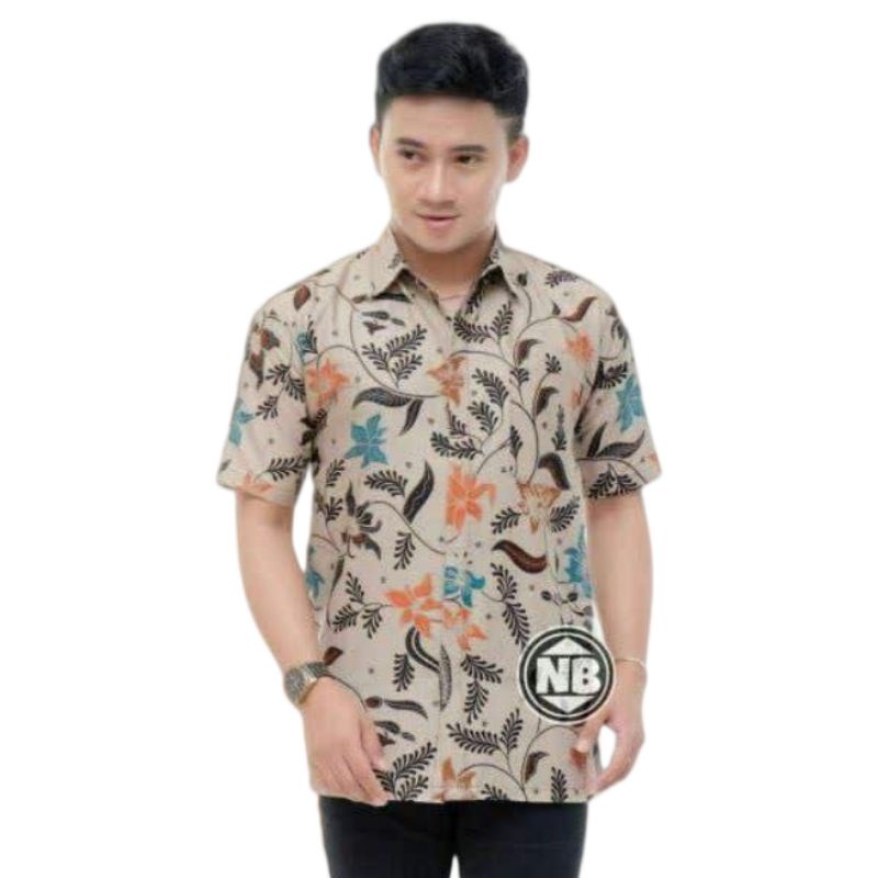 Kemeja batik pria lengan pendek reguler terlaris | Batik pria lengan pendek premium