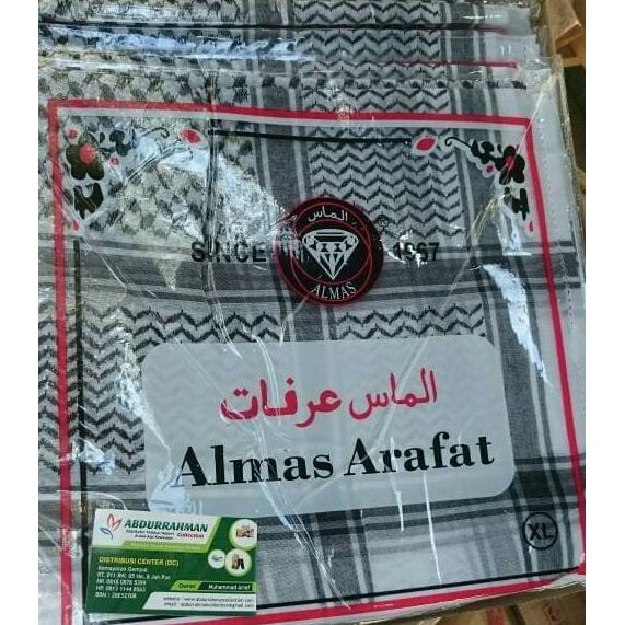 SORBAN ASLI SAUDI SURBAN IMAMAH ARAB ALMAS ARAFAT SHEMAGH MERAH HITAM
