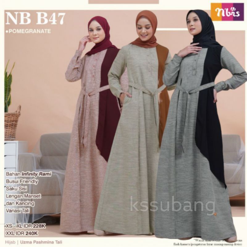 GAMIS NIBRAS NB B47 • NB B17 • NIBRAS • SYARI