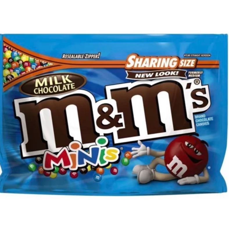 

M&Ms MINI MILK CHOCOLATE CANDY BAG SHARING SIZE
