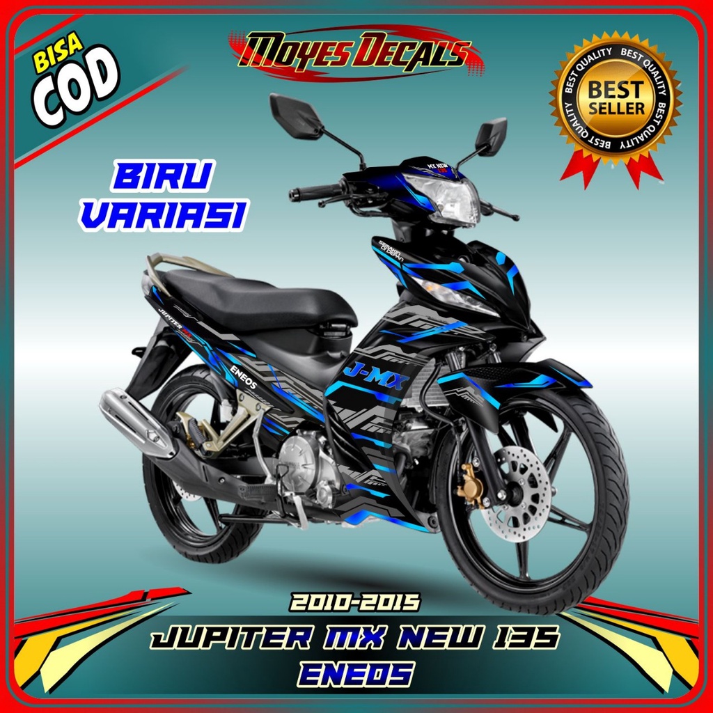 Decal Stiker Jupiter MX New 135 Motif Matrixline Variasi Elegan Biru Sticker Yamaha Jupiter MX New 1