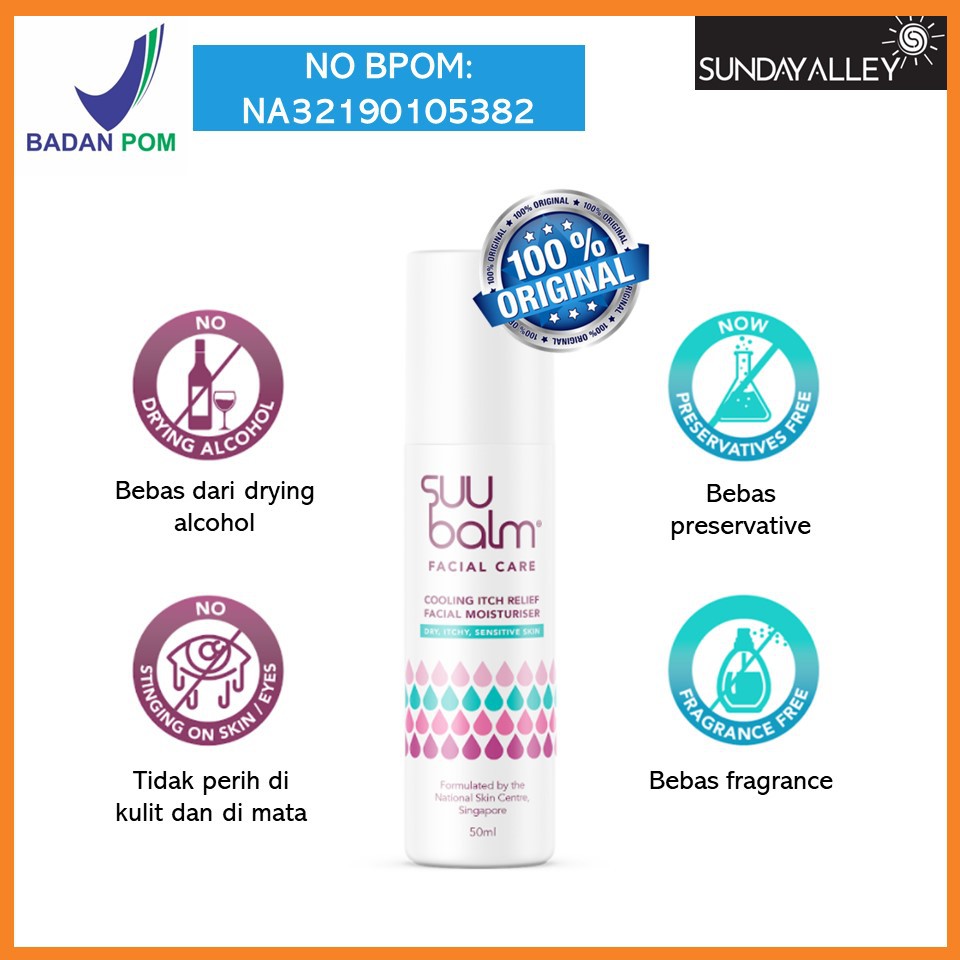 ORIGINAL Suu Balm Facial Moisturiser 50ml Sensitive + All Skin Type