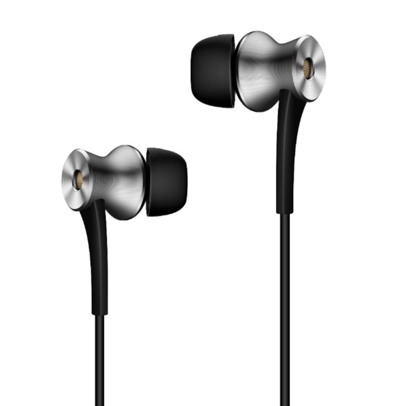 1More Earphone Dual Driver ANC 3.5mm dengan Mic - E1004 (Replika 1:1) - Black