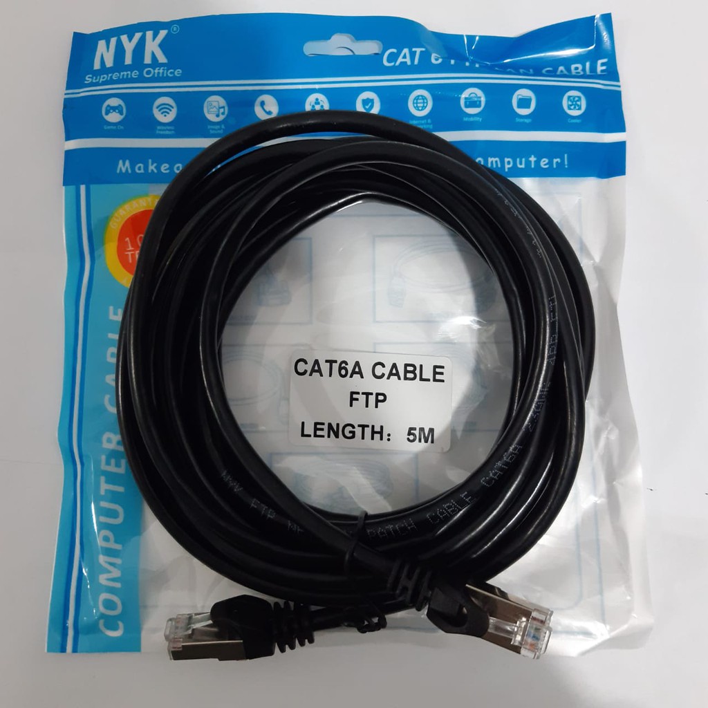 NYK Kabel Lan Cat6a 5Meter FTP Outdoor