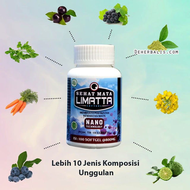 Obat Mata Minus, Vitamin Mata, Kesehatan Mata Sehat Mata Limatta Softgel Suplemen Mata Minus Herbal