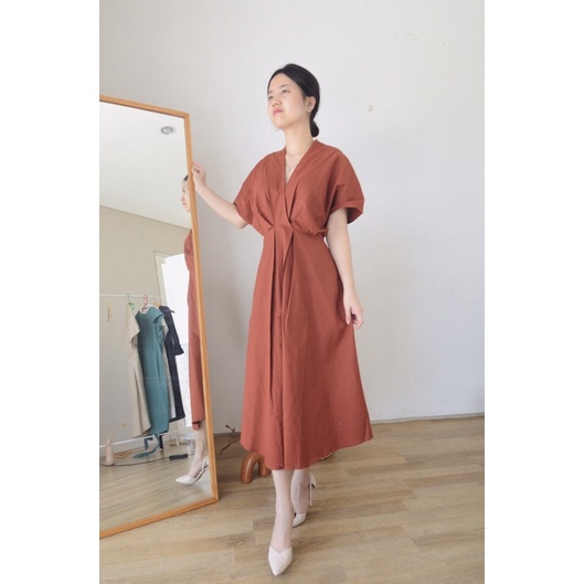 Selim Label Keiko Dress Kimono Dress Katun Linen Dress Bumil Dress