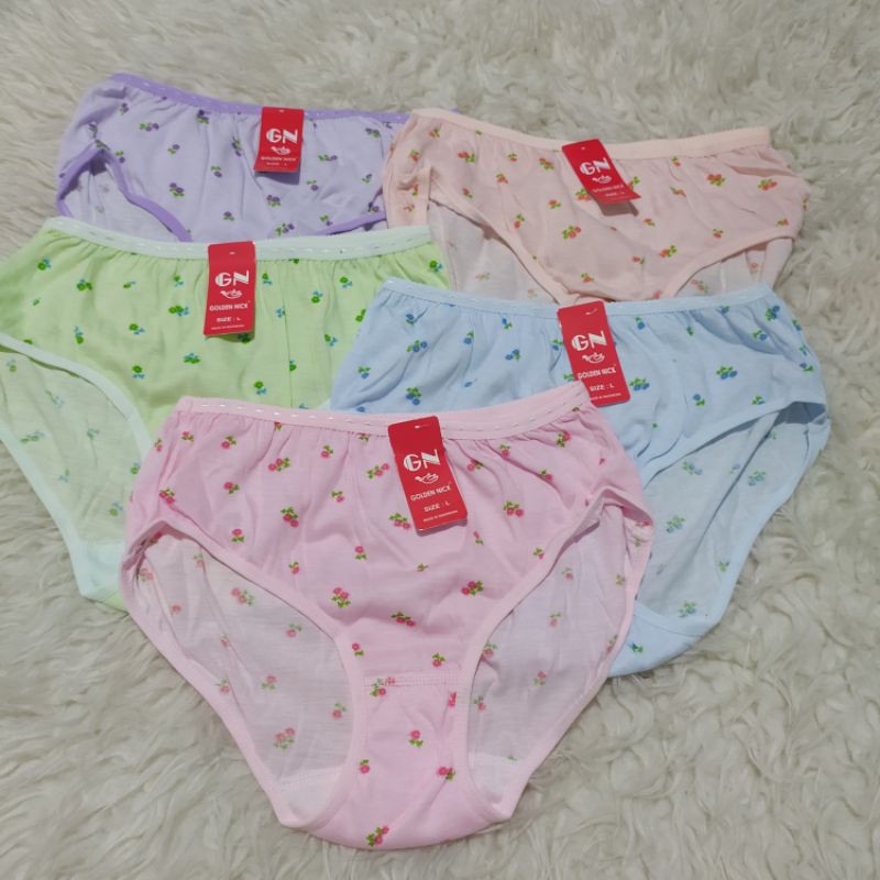 12 pcs dan 6 pcs celana dalam wanita motif