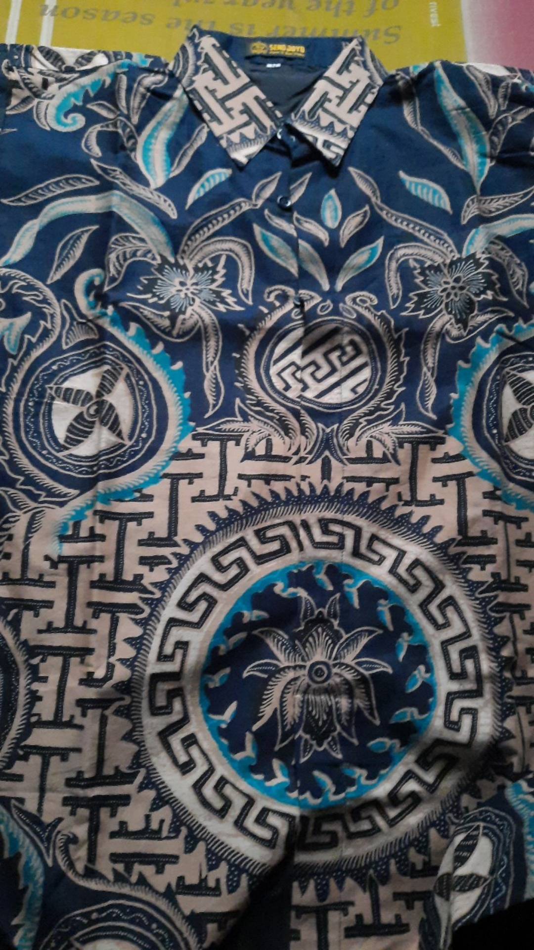 Lesmana Batik Lengan Pendek Full Furing Katun Halus Sragenan Hq Size M-xxl Batik Solo