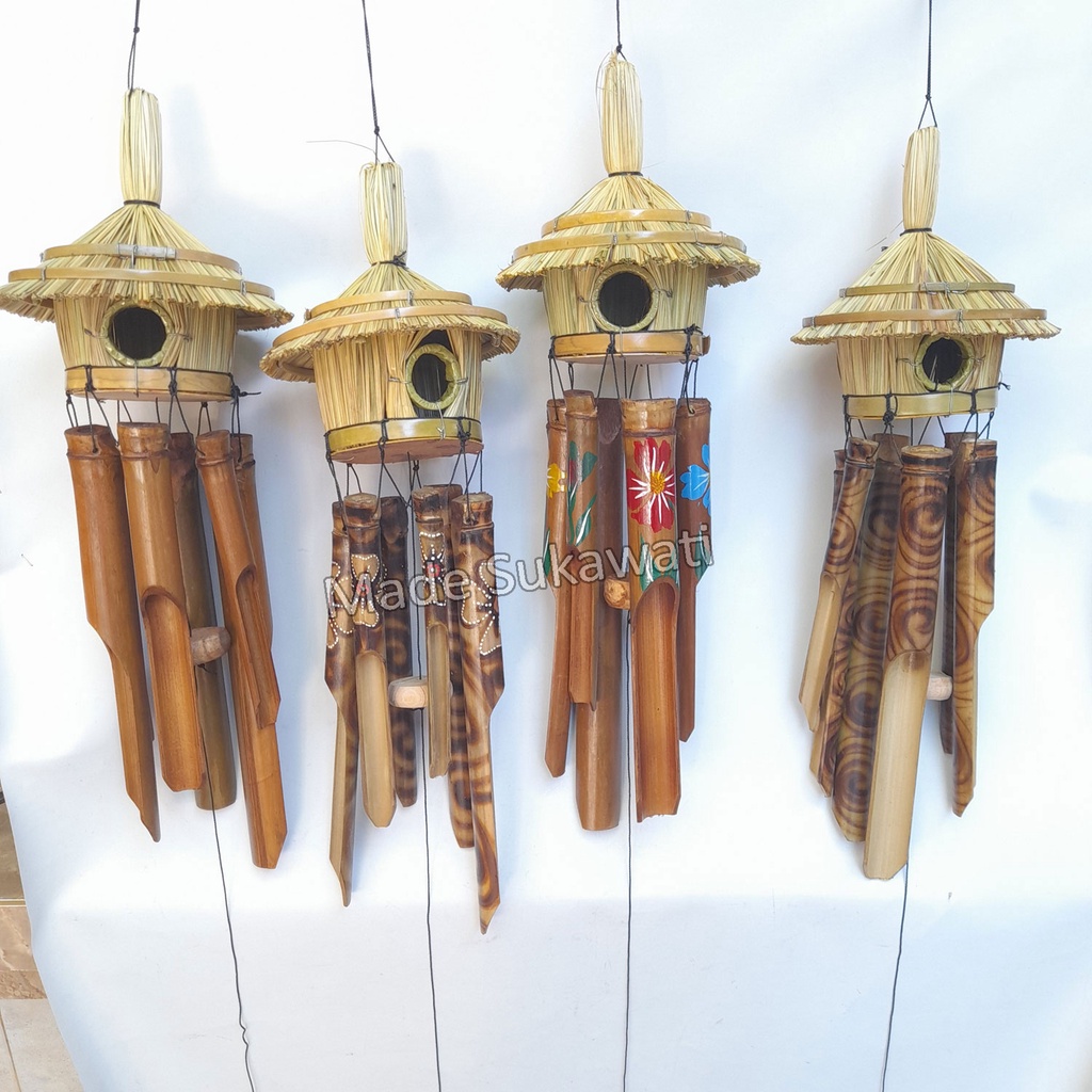 Size Besar Lonceng bambu wind chime bel klasik tradisional kerajinan windchimes