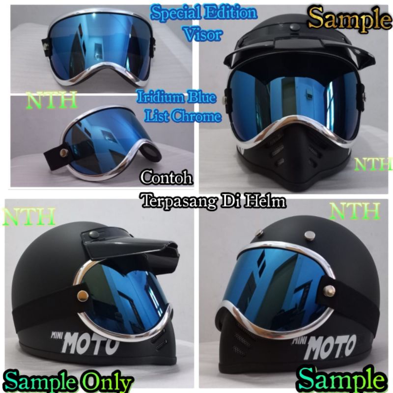 Kaca Pilot Helm Cakil fino minimoto Baca Deskirpsi.Tidak Termasuk Helmnya.