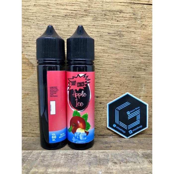 Sale Liquid Apple Ice 60ml 0mg Vape Non Nikotin Vapor Non Cukai