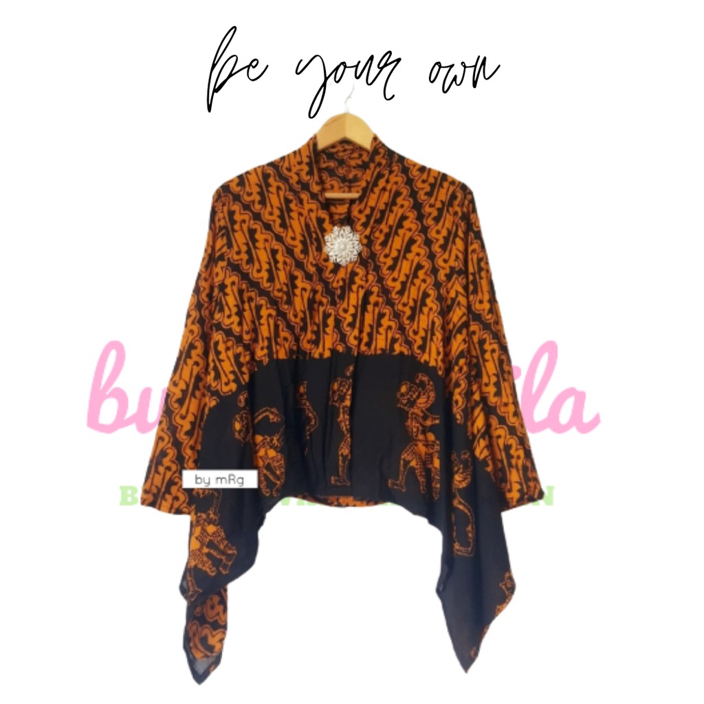 KARTINI WAYANG PARANG Atasan muslim wanita bahan paris blouse all szie ld 110cm