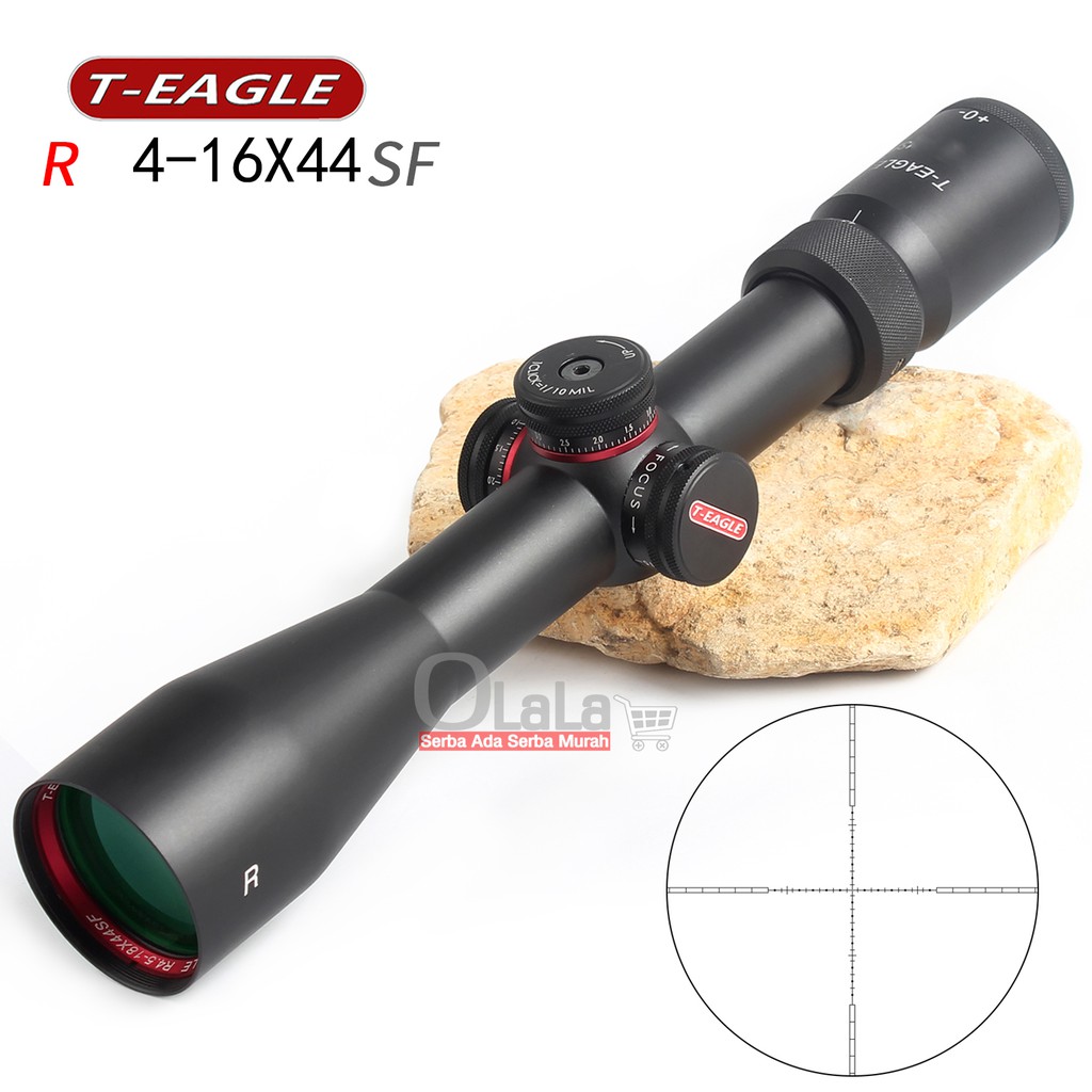 BT Scope Sniper Jarak Jauh Teleskop T-Eagle R 4-16x44 SF Riflescope Hunting Optik Zoom Presisi