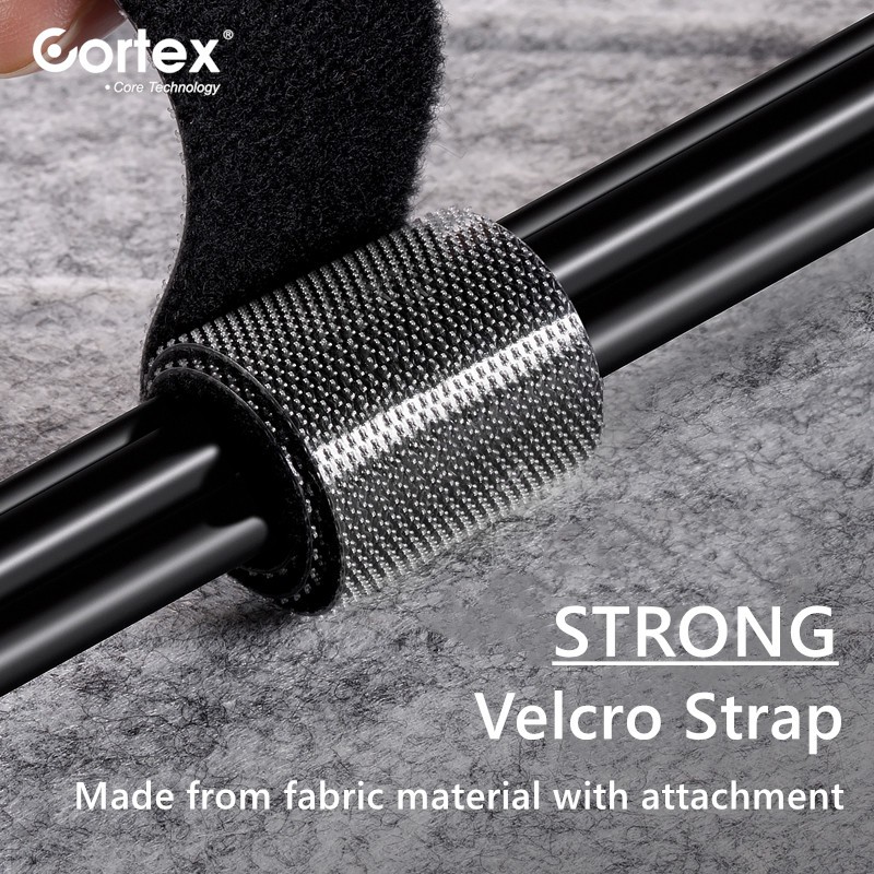 Cortex Velcro Cable Strap Pengikat Perekat Kabel 1Metter