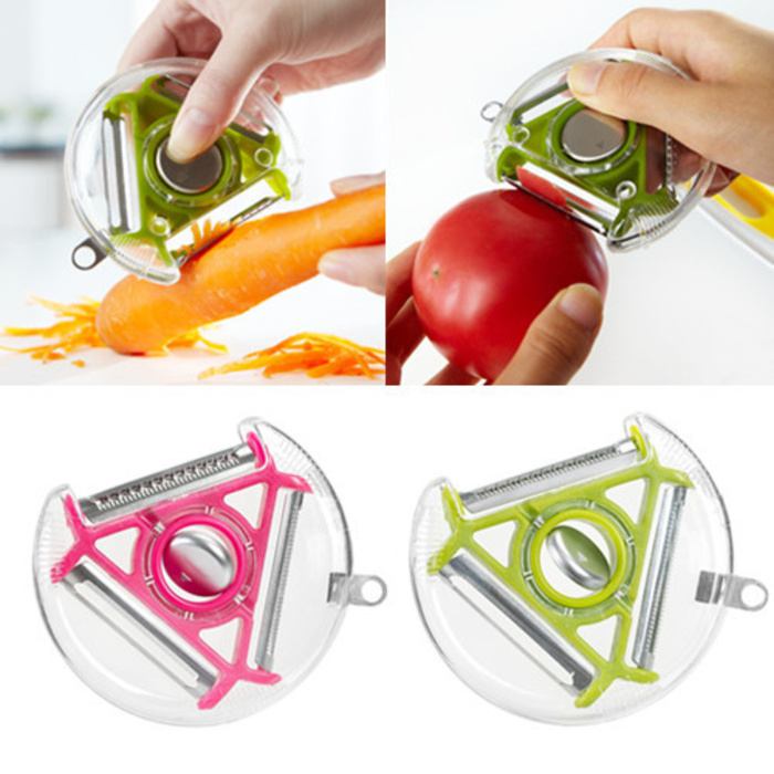 FILLER Warna Multi 3 in 1 Alat Pengupas Buah Sayur Peeler Multi 3 In 1 - Filler Parutan Buah