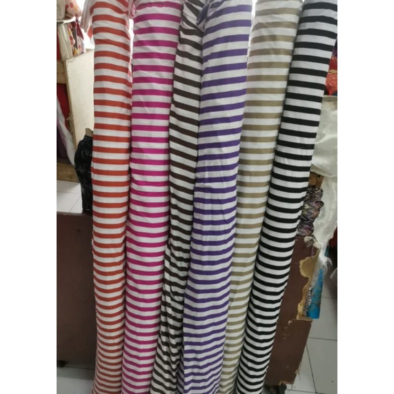 KAIN KATUN JEPANG MOTIF GARIS