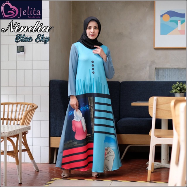 Nindia Dress by Jelita Muslimah Jelgant