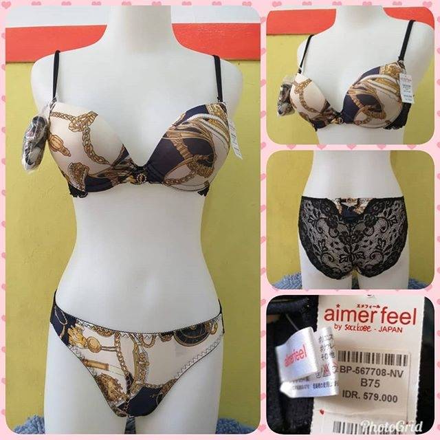 BRA SET PANTY AIMER FEEL BY SOCKKOBE JAPAN
Kode : T1824