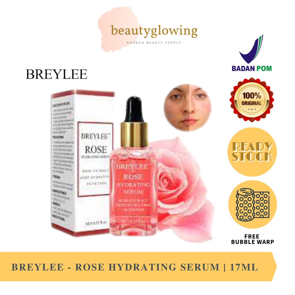 BREYLEE Serum Rose Hydrating - Menyegarkan dan Melembabkan (17ml)