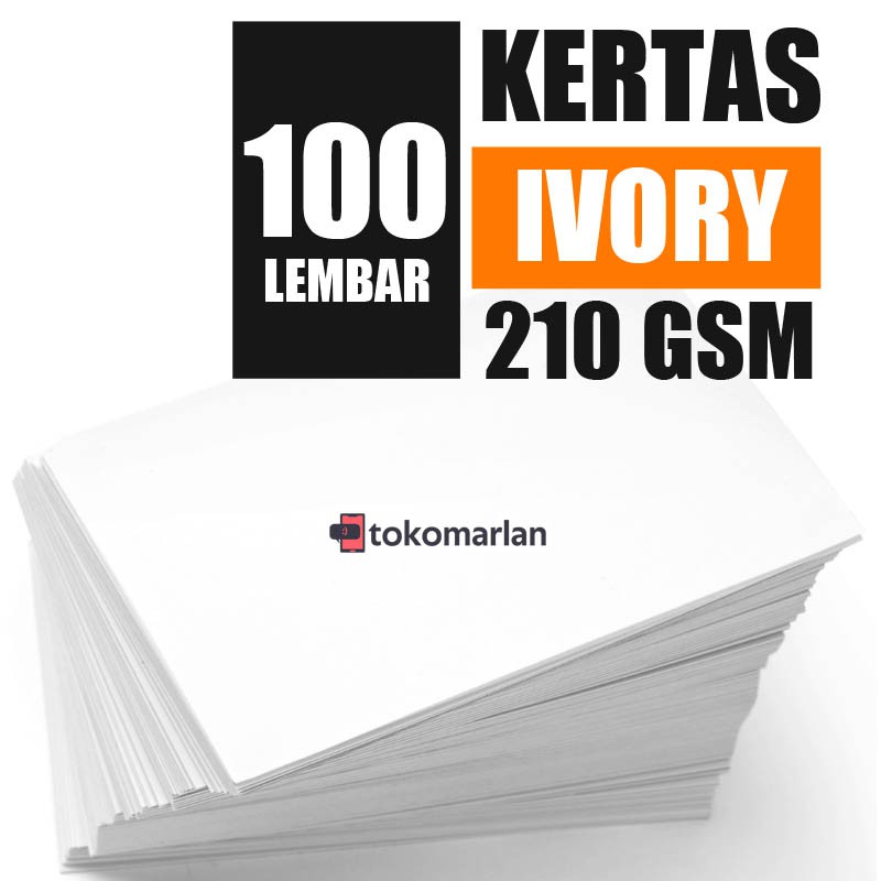 

Kertas Ivory 100 Lembar / Undangan / Kartu Nama / Box Kemasan 200 / 210 GSM F4 A4 Jaminan Termurah