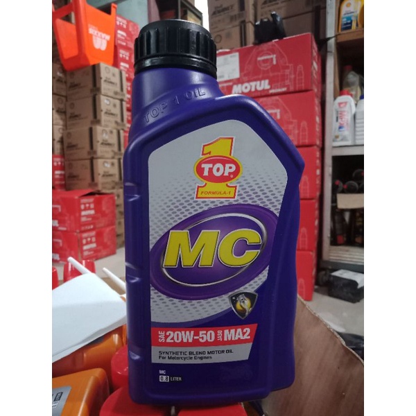 PROMO..!! OLI TOP 1 4T 20W-50 0.8L ,100% ORIGINAL