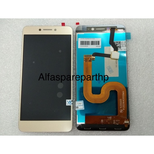 LCD + TS FULLSET COOLPAD R116 GOLD/PUTIH